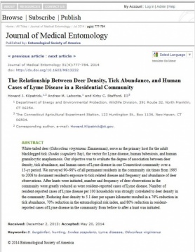 Journal of Medical Entomology Article